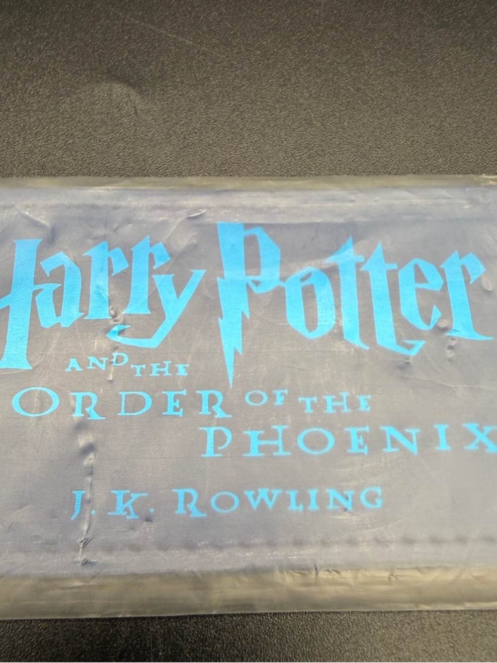 New Blue Harry Potter Leatherette Bookmark Order of the Phoenix 2003 Scholastics